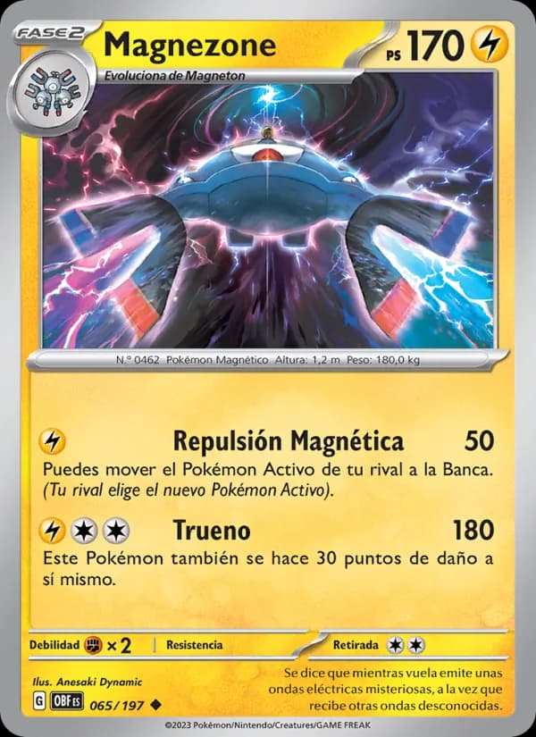 Magnezone card in Spanish