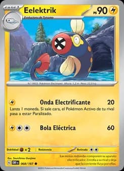 Eelektrik card in Spanish