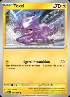 Toxel card in Spanish
