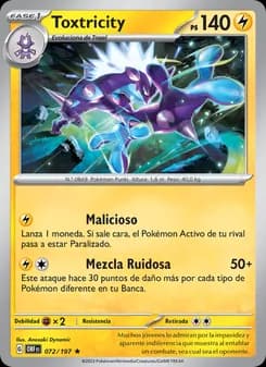 Toxtricity card in Spanish