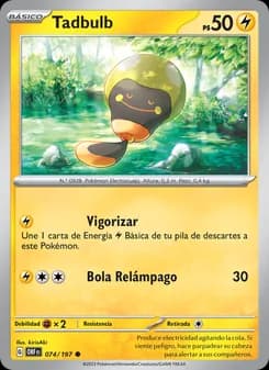 Tadbulb card in Spanish