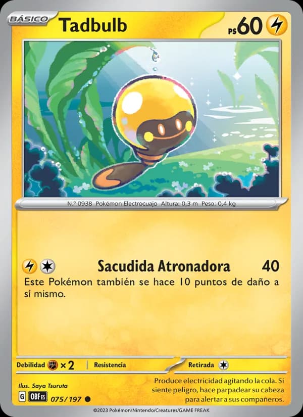 Tadbulb card in Spanish