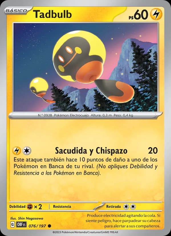 Tadbulb card in Spanish
