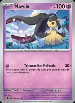 Mawile card in Spanish