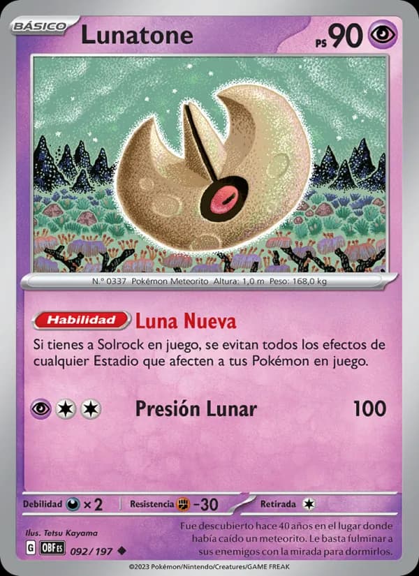 Lunatone card in Spanish