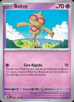 Baltoy card in Spanish