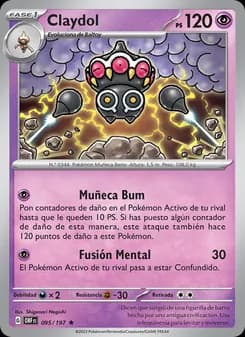 Claydol card in Spanish