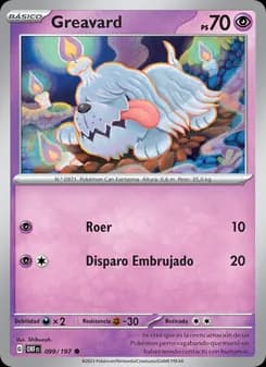 Greavard card in Spanish