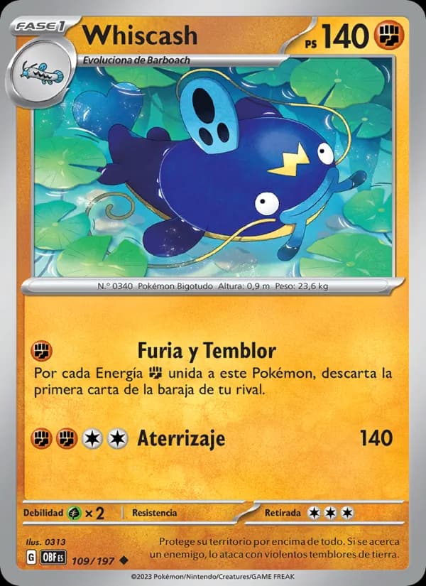 Whiscash card in Spanish