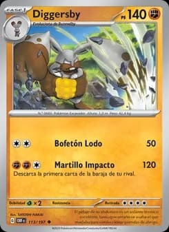 Diggersby card in Spanish
