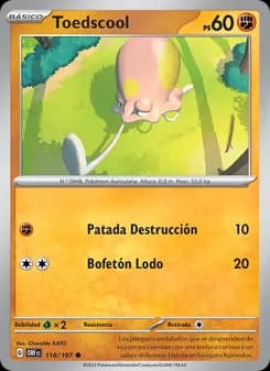 Toedscool card in Spanish