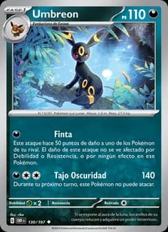 Umbreon card in Spanish