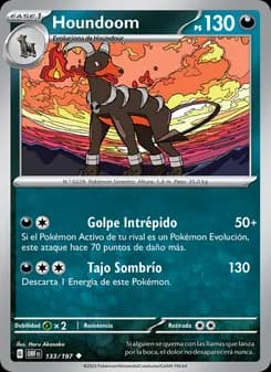 Houndoom card in Spanish