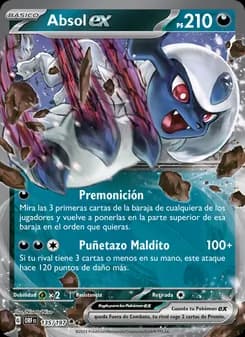 Absol ex card in Spanish