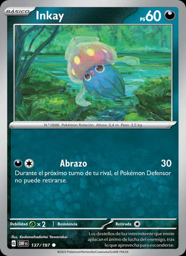 Inkay card in Spanish