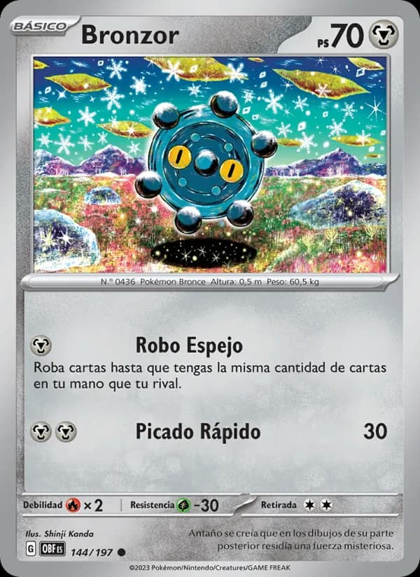 Bronzor card in Spanish