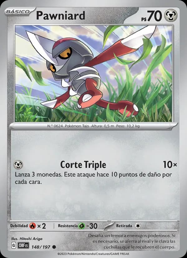 Pawniard card in Spanish