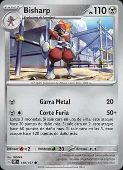Bisharp card in Spanish