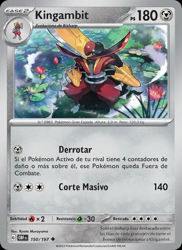 Kingambit card in Spanish