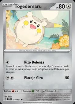 Togedemaru card in Spanish