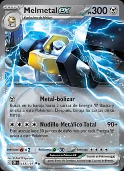 Melmetal ex card in Spanish