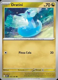 Dratini card in Spanish