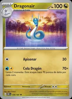 Dragonair card in Spanish