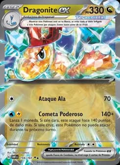 Dragonite ex card in Spanish