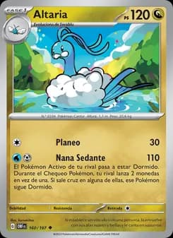 Altaria card in Spanish