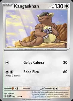Kangaskhan card in Spanish
