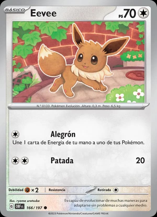 Eevee card in Spanish