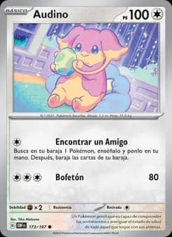 Audino card in Spanish