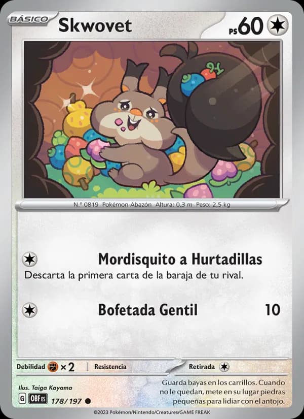 Skwovet card in Spanish
