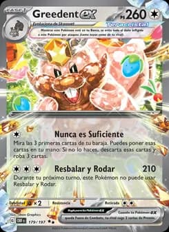 Greedent ex card in Spanish
