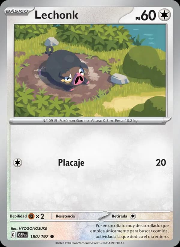 Lechonk card in Spanish