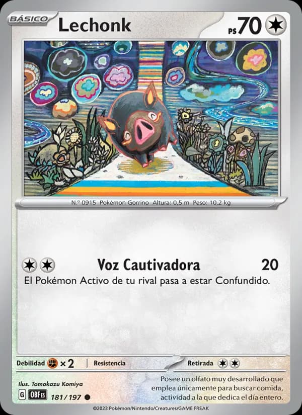 Lechonk card in Spanish