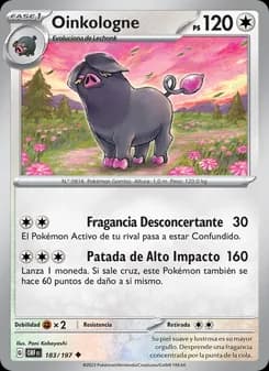 Oinkologne card in Spanish