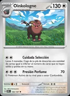 Oinkologne card in Spanish