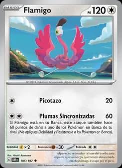 Flamigo card in Spanish