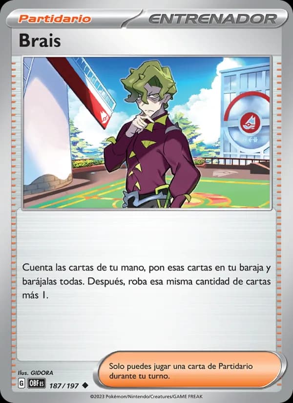 Brais card in Spanish