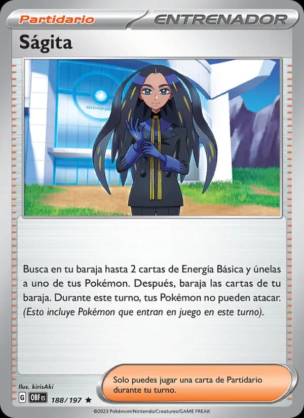 Ságita card in Spanish