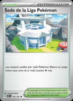 Sede de la Liga Pokémon card in Spanish