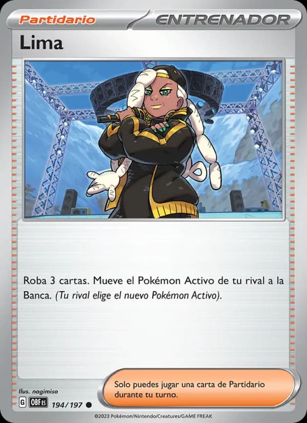 Lima card in Spanish