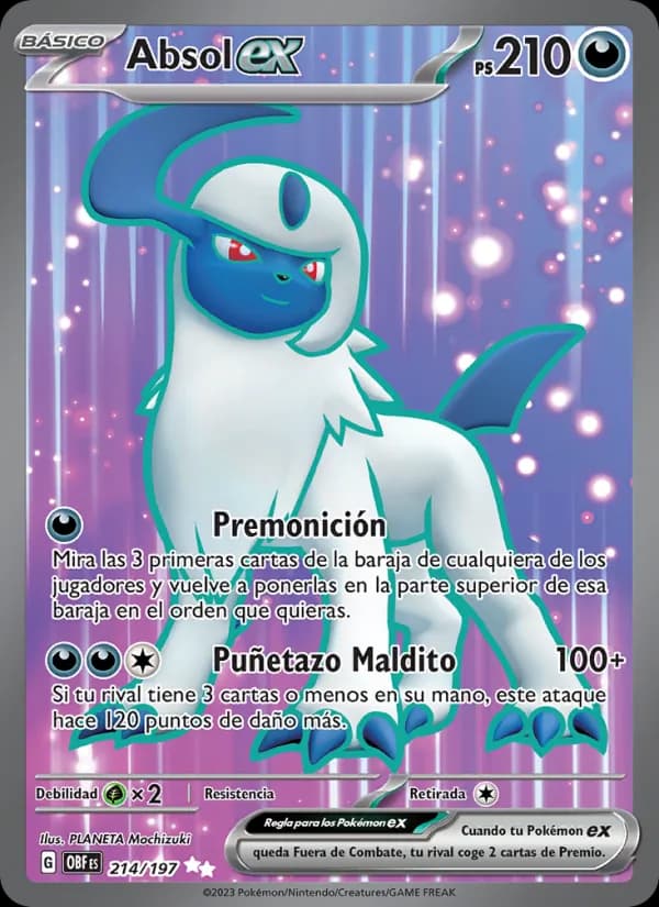 Absol ex card in Spanish