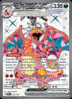 Charizard ex card in Spanish