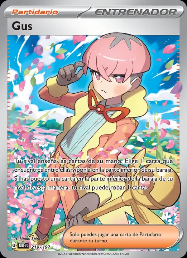 Gus card in Spanish