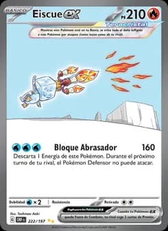 Eiscue ex card in Spanish