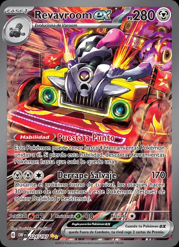 Revavroom ex card in Spanish