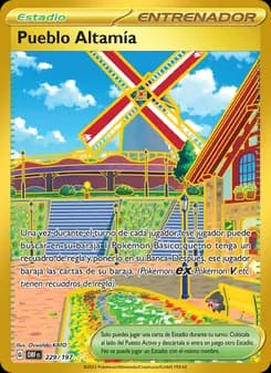 Pueblo Altamía card in Spanish