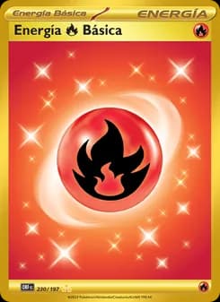 Energía Fire Básica card in Spanish